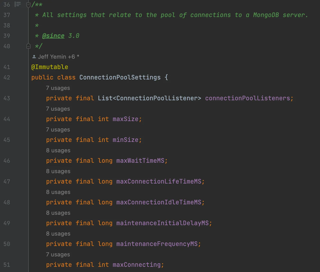 ConnectionPoolSettings.java