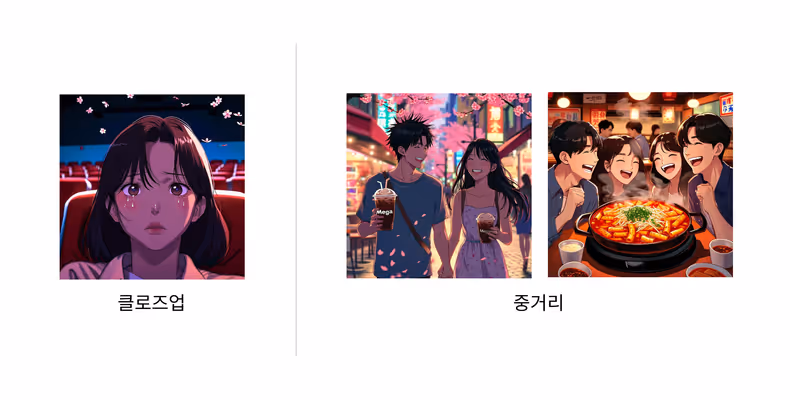 구도를 반영한 이미지 예시