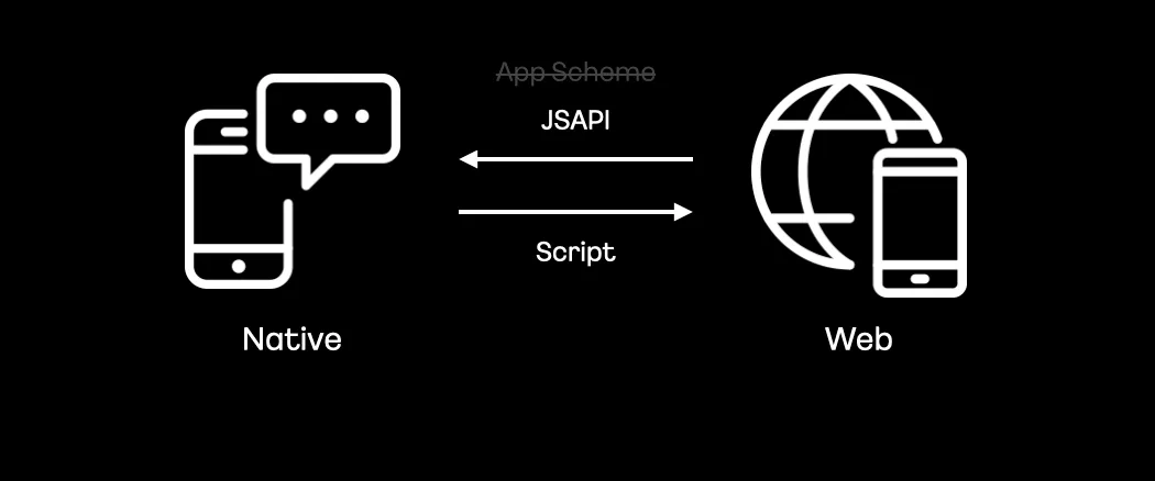 페이 iOS 웹뷰 2.0의 정보전달 방식